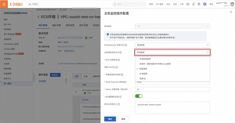 ecs主机_步骤二:采集阿里云ECS主机资源