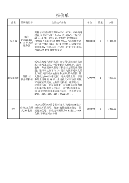 服务器租用公司_计费样例