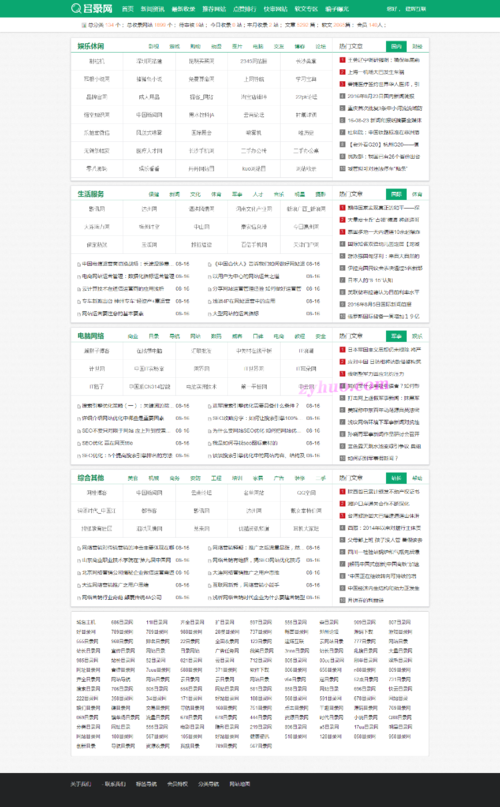 分类目录网站程序_定义数据分类