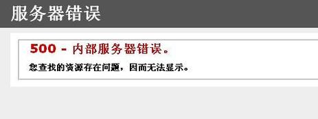 网站内部服务器错误什么意思呀