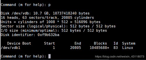 fdisk 扩盘_初始化Linux数据盘(fdisk)