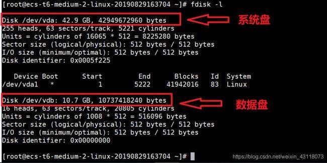 fdisk 扩盘_初始化Linux数据盘(fdisk)