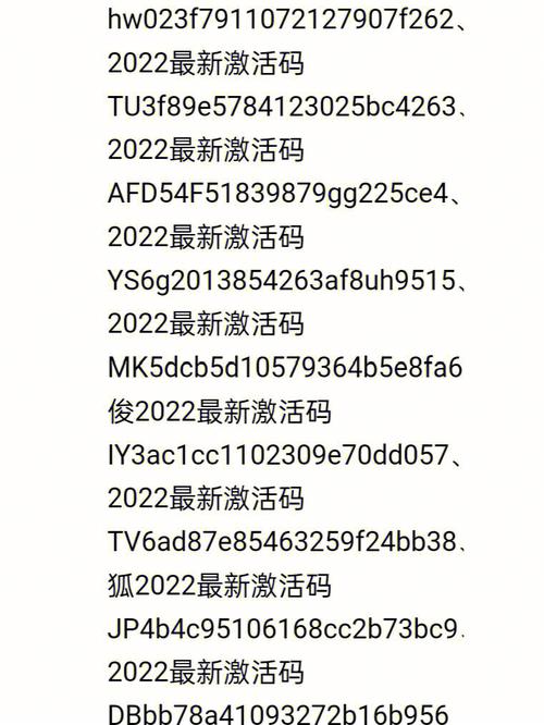 服务器激活码是什么样子的
