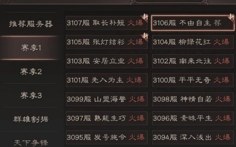 新手玩家如何在三国志游戏中选择合适的服务器？