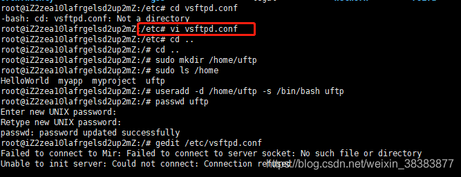 ftp服务器上传文件_本地Linux主机使用FTP上传文件到Linux云服务器