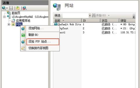 如何成功搭建一个新的FTP服务器站点？