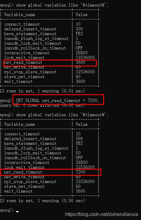 mysql 数据库连接时间超时_Mysql数据库
