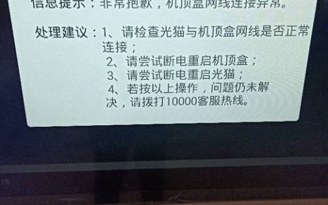 电视服务器显示异常，常见原因及解决策略是什么？