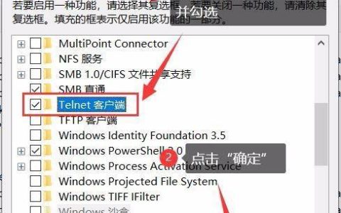 如何在Windows 10中启用Telnet服务？
