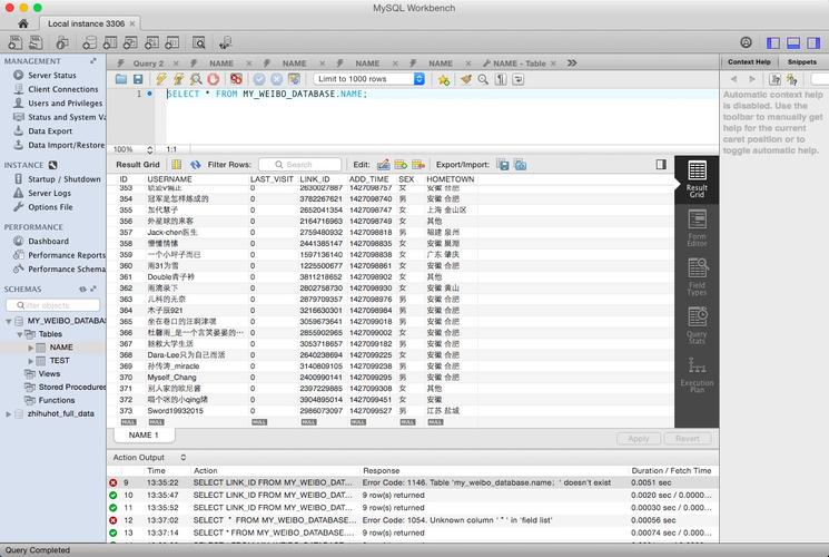 mysql 显示数据库信息_SHOW显示数据库和表信息