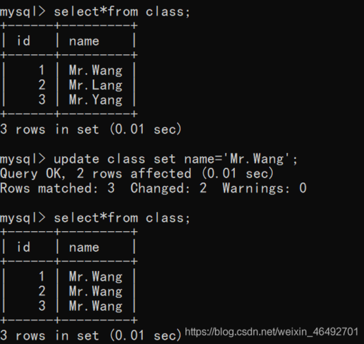 mysql 查询结果 更新数据库_设备孪生更新结果