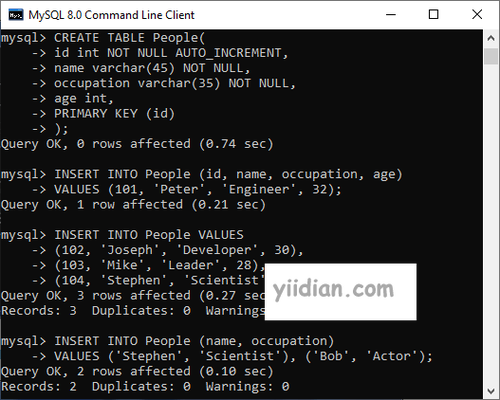 mysql insert into_INSERT INTO