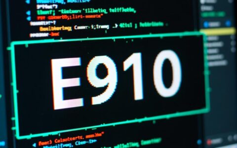 报错E910是什么原因？如何解决？