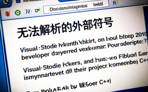为什么我的vs2010项目会报无法解析的外部符号错误？