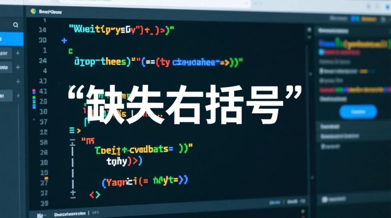 代码报错提示缺失右括号,我该如何解决? 代码报错提示缺失右括号,我该如何解决?