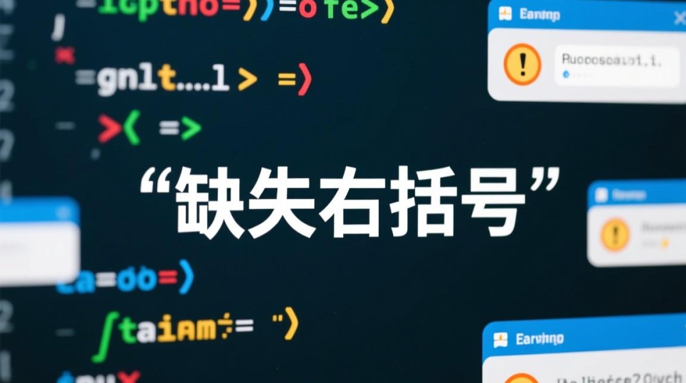 代码报错提示缺失右括号,我该如何解决? 代码报错提示缺失右括号,我该如何解决?