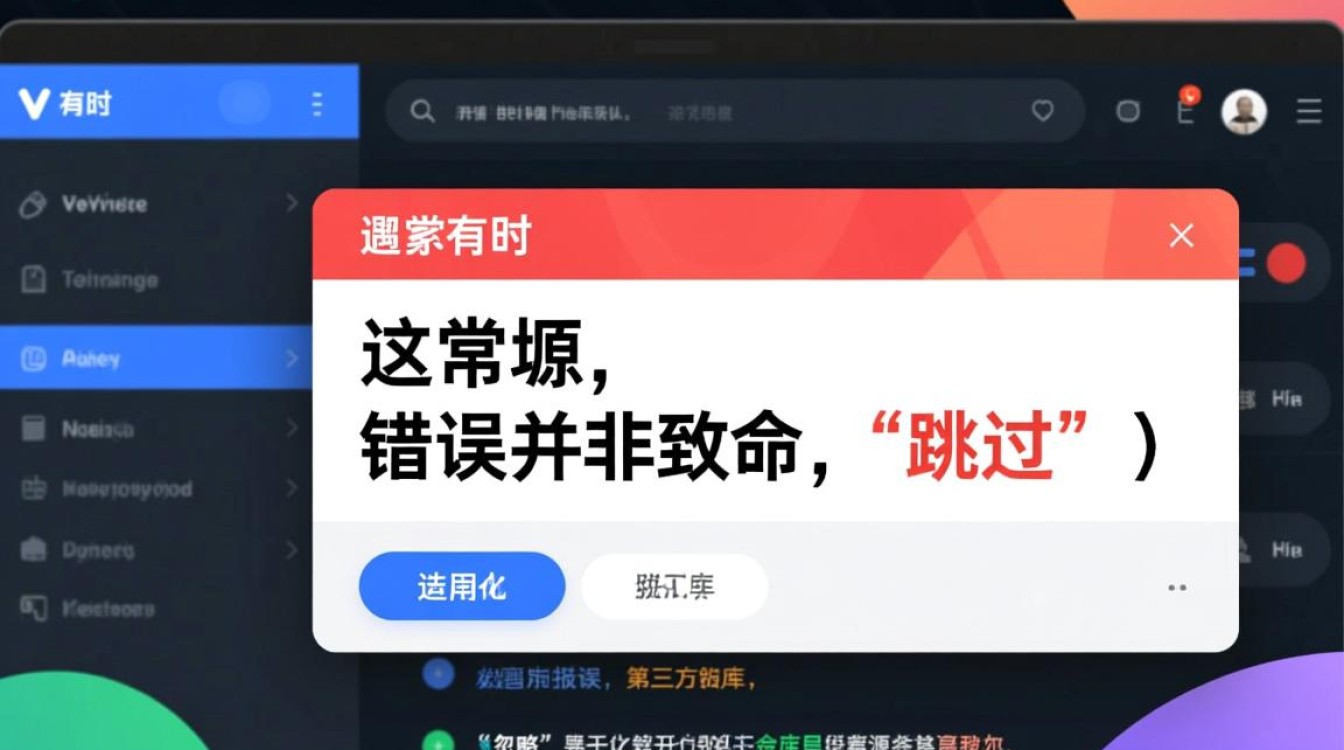 Vue开发时遇到报错不想修复,如何配置才能跳过并让程序继续运行? Vue开发时遇到报错不想修复,如何配置才能跳过并让程序继续运行?