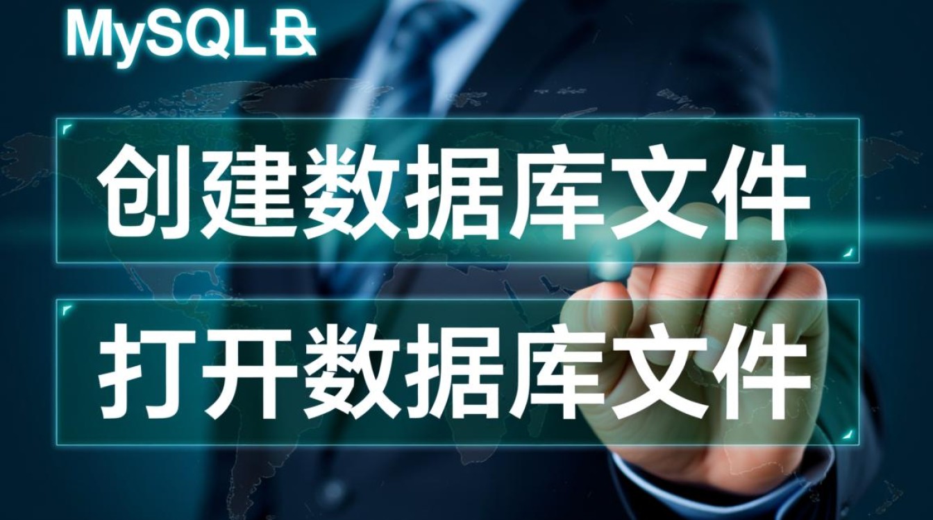 MySQL里怎么创建数据库文件，创建后又该如何正确打开？