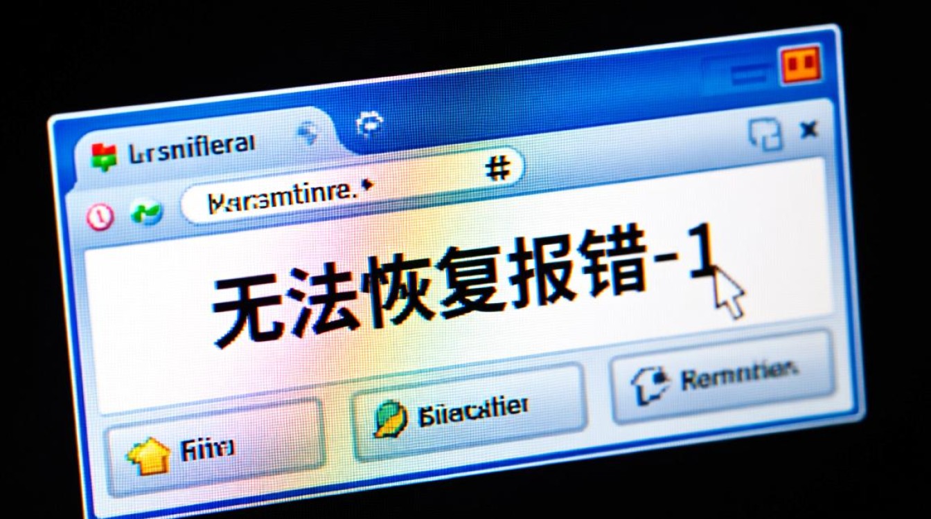 电脑突然提示无法恢复报错-1，究竟该如何修复解决？