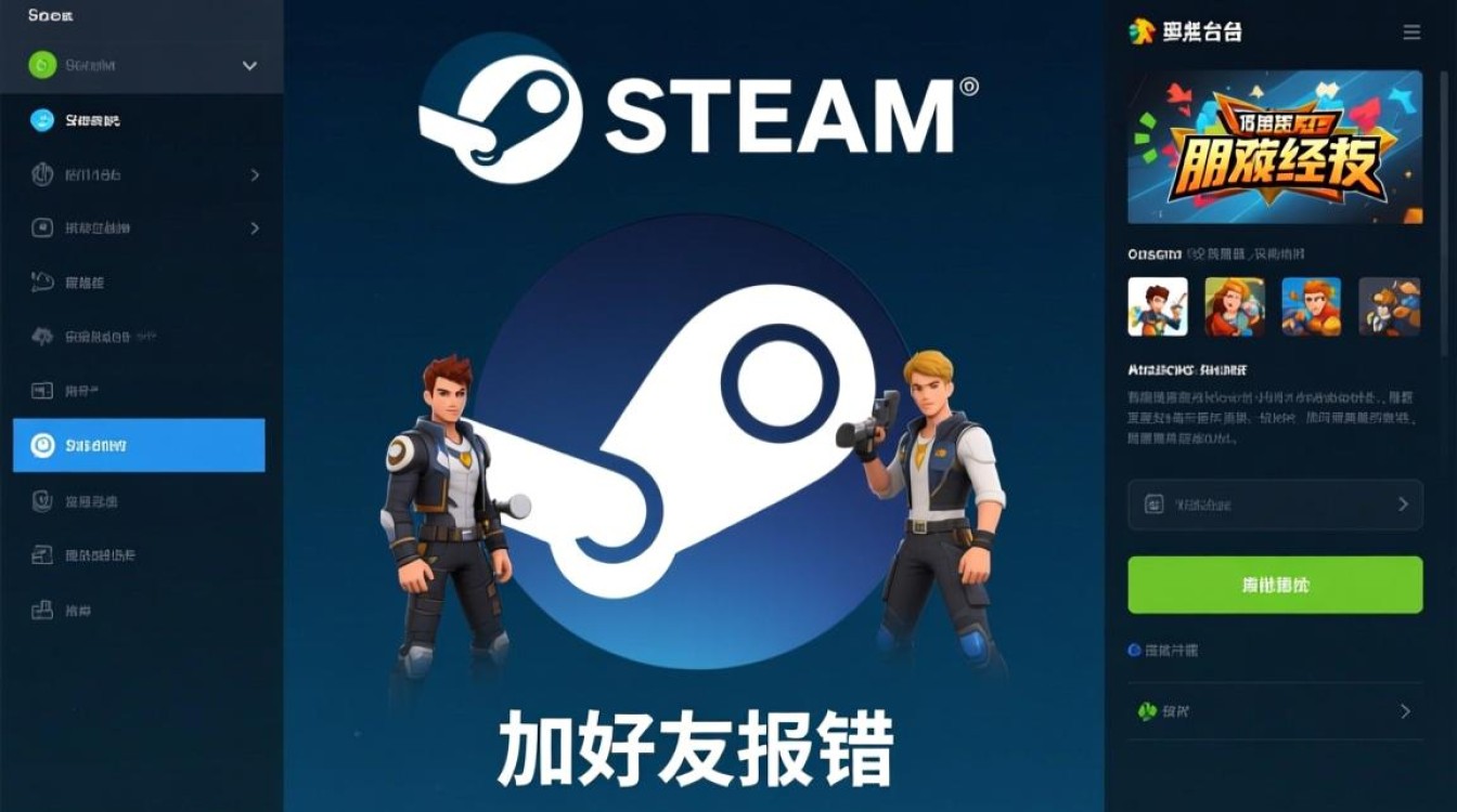 为什么stame加好友时会一直报错无法成功? 为什么stame加好友时会一直报错无法成功?