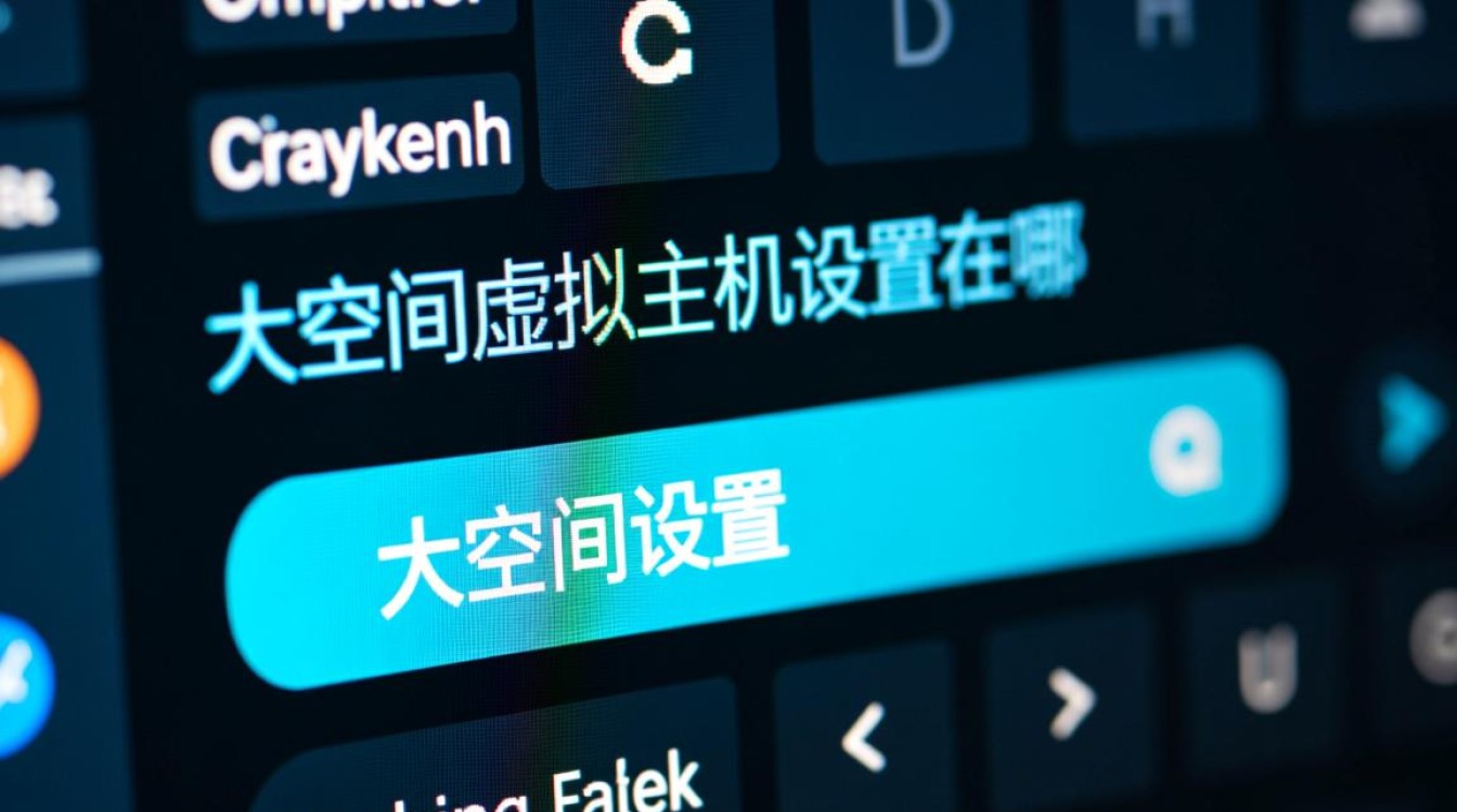 购买了海量空间虚拟主机，但找不到设置功能，具体在后台哪里修改？