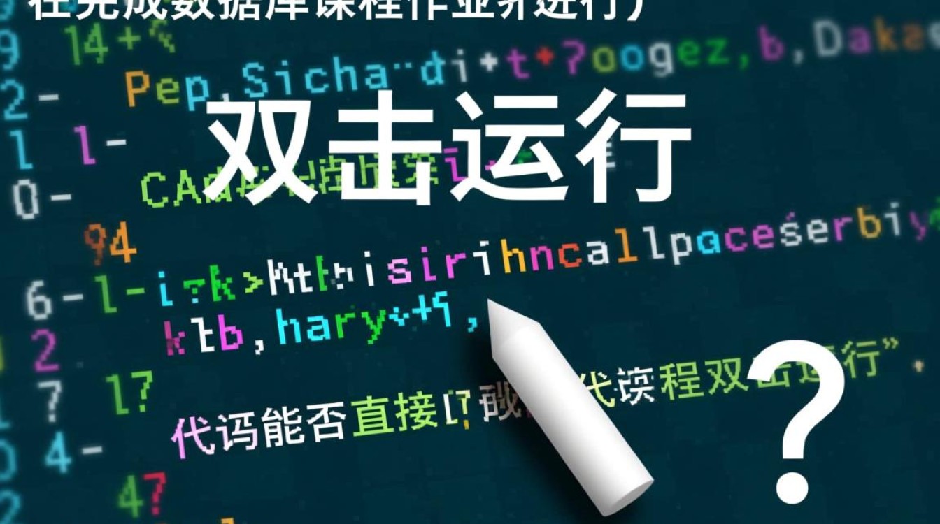数据库作业代码如何实现双击直接运行? 数据库作业代码如何实现双击直接运行?