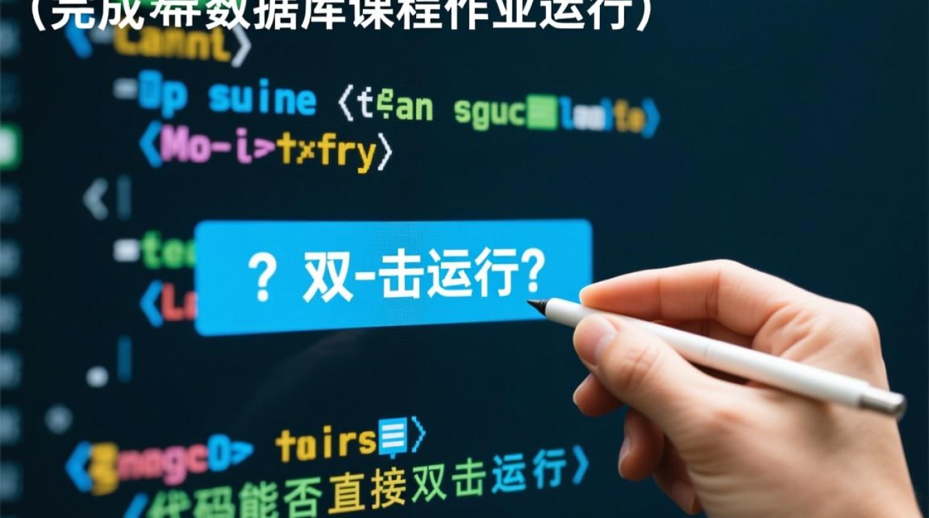 数据库作业代码如何实现双击直接运行? 数据库作业代码如何实现双击直接运行?