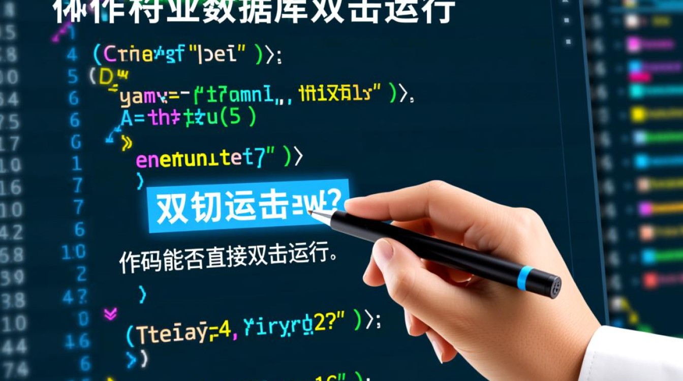 数据库作业代码如何实现双击直接运行? 数据库作业代码如何实现双击直接运行?