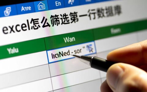 Excel怎么设置筛选才能只保留第一行数据？